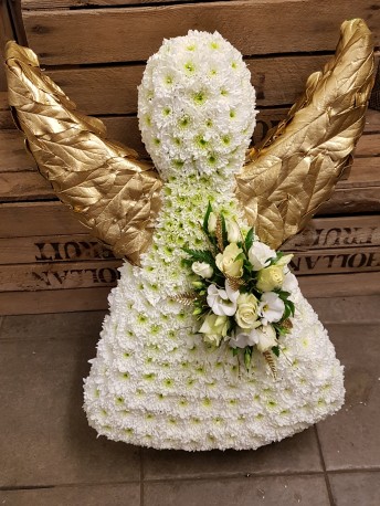Angel funeral tribute