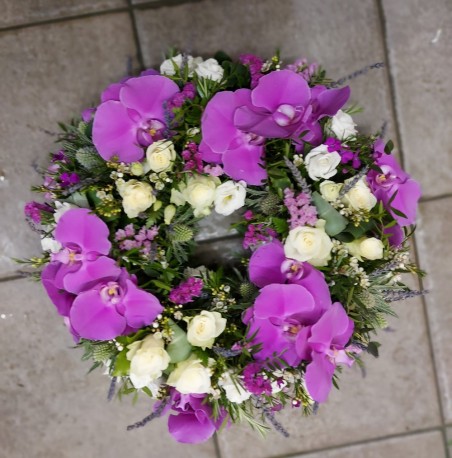 Orchid wreath ring