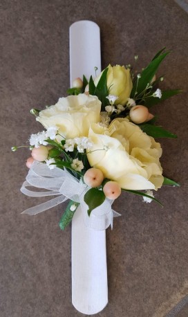 Cream Wrist Corsage