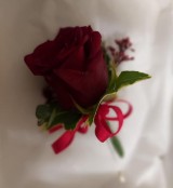 Lady's Red Rose Buttonhole