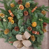 Natural Spruce Door Wreath