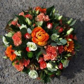 Orange textured Posy Pad