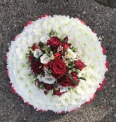 Red Based Posy Pad